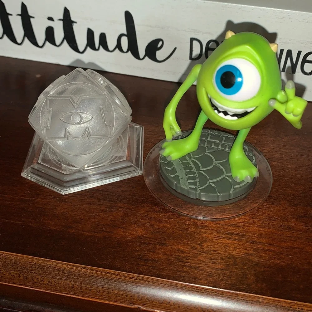 DIsney Infinity Mike W. Monsters Inc game pieces XBOX PlayStation Video Game EUC